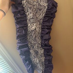 Arden B Purple Satin Dress